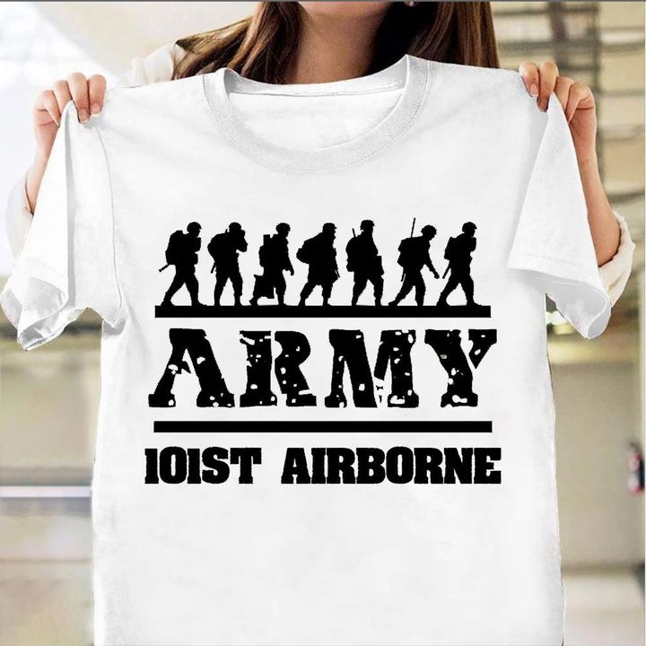 Army 101St Airborne Vietnam Veteran Shirt Graphic Tee Army T-Shirt Military Gifts For Him