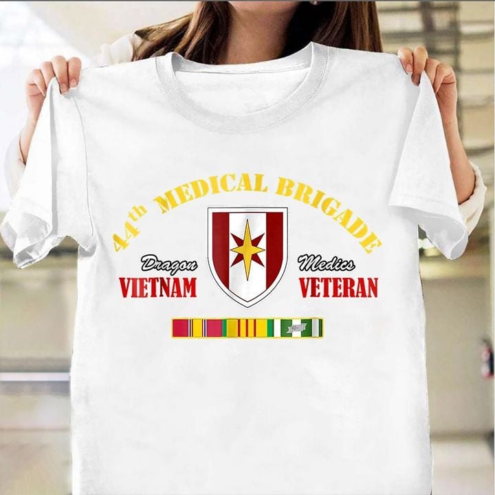 44th Medical Brigade Vietnam Veteran Shirt Dragon Medics Us Army T-Shirt Army Retirement Gifts