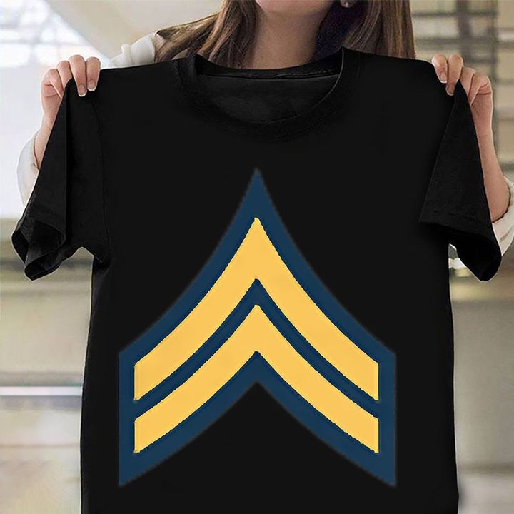 Army Corporal E-4 Rank Insignia Shirt Veterans Honoring Army T-Shirt Patriotic Gifts