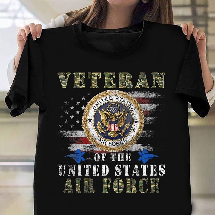 Veteran Of The United States Air Force Shirt Pride US Military T-Shirt Veterans Day Gifts