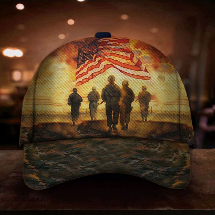 God Blessed Our Troops Hat Honor Veterans Patriotic Gift For Veterans Day 2021 Ideas