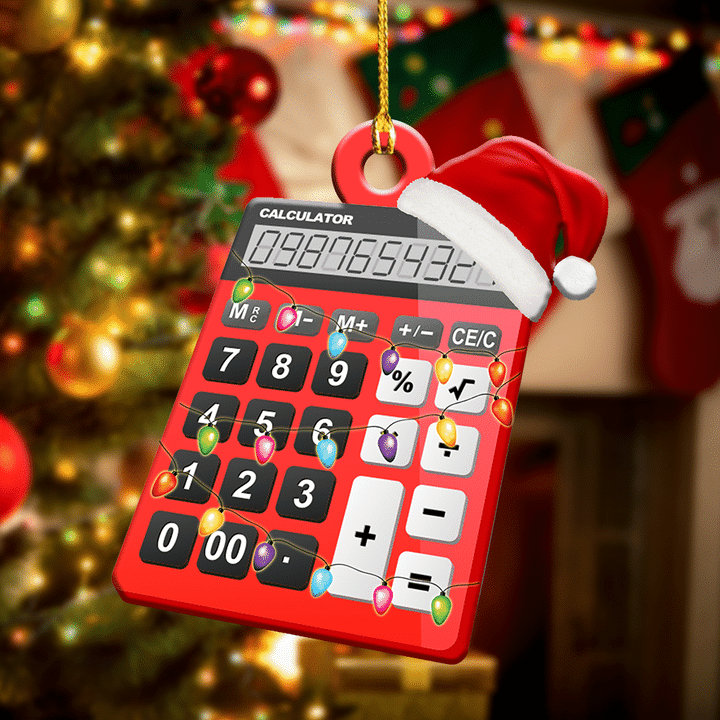 Calculator Ornament 2021 Christmas Ornaments Gifts For Accountant