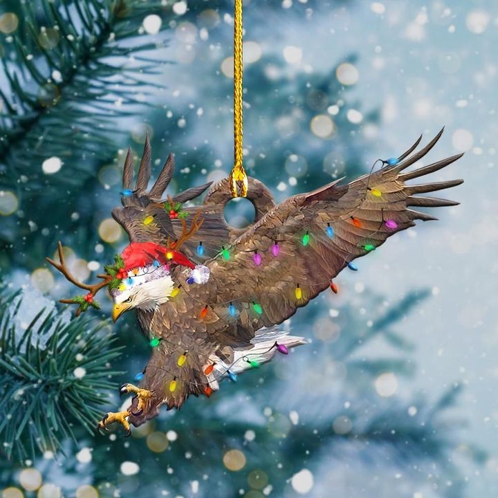 Eagle Christmas Light Shape Ornament Happy Christmas Day 2021 Decorations Holiday Gifts