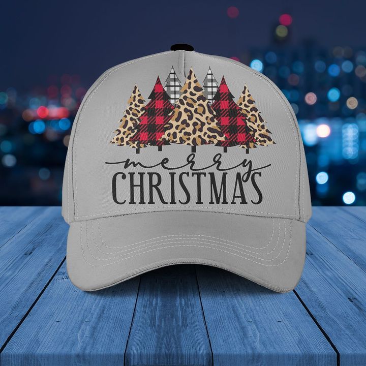 Pine Tree Merry Christmas Hat Plaid Christmas Tree Hat Xmas Gifts For Friends
