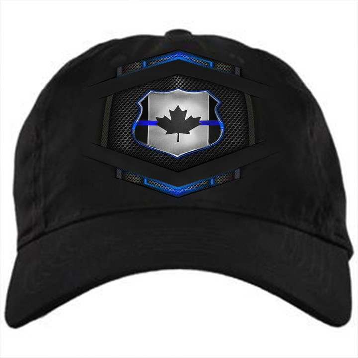 Canada Thin Blue Line Badge Baseball Hat Thin Blue Line Canadian Flag Cap Merch