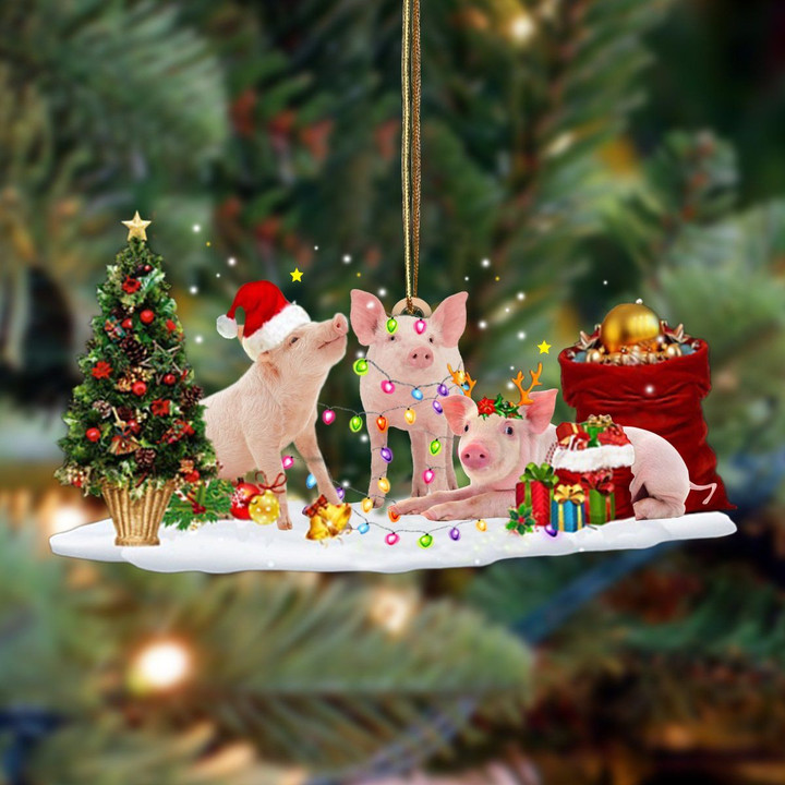 Pig Christmas Ornament Christmas Tree Ornament Hangers Cute Christmas Decor
