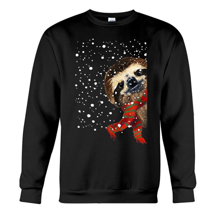 Sloth Christmas Sweatshirt Mens Womens Cute Christmas Sweatshirts Apparel Xmas Gift