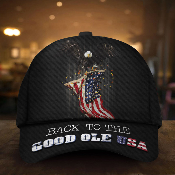 Back The Good Ole Usa Hat American Eagle Mens Patriotic Hats Gifts For Dad