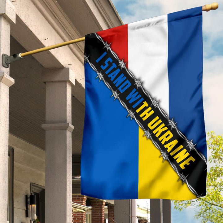 Netherland I Stand With Ukraine Flag Praying For Peace No War In Ukraine 2022 Merch