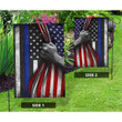 Thin Blue Line Flag Inside American Flag Honoring our Men and Women of Law Enforcement