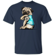 I Love Mom Cute Baby Pugs Shirt Gift For Pug Lovers