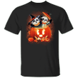 Cute Panda With Pumpkin Halloween T-Shirt Gift For Wife Family Halloween Costumes