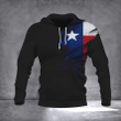 Texas Flag 3D Hoodie Patriotic Texas State Proud Texas State Pullover Hoodie Gift