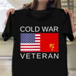 Cold War Veteran Shirt USA USSR Flag Graphic Patriotic T-Shirt Gifts For Army Soldiers