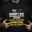 I'm A Grumpy Old 3rd Ranger Battalion Veteran Shirt Funny T-Shirt Veterans Day Gift For Husband