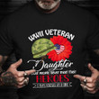 Proud Daughter Of A World War 2 Veteran Shirt Most People Never Their Heroes Raise Mine