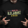 Proud US Army Uncle T-Shirt Honor Military Family Shirt Veterans Day Gift For Uncle