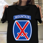 10th Mountain Division Afghan War Veteran Shirt American Army T-Shirt Gifts For Army Veterans