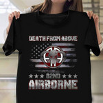 Death From Above 82nd Airborne T-Shirt Proud Served Military Veterans Day Shirts Gifts 2021