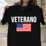American Veterano Shirt Patriotic T-Shirt Veterans Day Gifts For Boyfriend