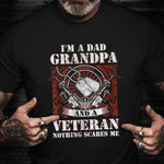 I'm A Dad Grandpa And A Veteran Shirt Proud American Veteran T-Shirt Gifts For Father