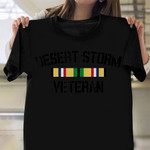 Desert Storm Veteran Persian Gulf War Service Ribbon T-Shirt Proud Veteran Day Shirts