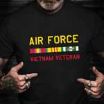 Air Force Vietnam Veteran T-Shirt Proud Served US Military Vietnam War Veteran Shirt Gift