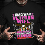 Iraq War Veteran Wife T-Shirt I Love My Soldier Military Wife Shirt Veterans Day Gifts Ideas