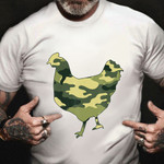 Military Chicken Camo Hen Fowl Veteran Shirt Camouflage Good Veterans Day Gifts