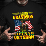 Proud Grandson Of A Vietnam Veteran Shirt Remembrance Veteran Day T-Shirt Cool Gifts For Son