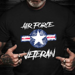 Air Force Veteran Shirt Old Retro USAF Proud Air Force Retirement Veterans Day Gift 2021