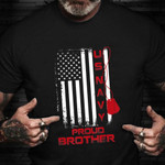 US Navy Proud Brother Shirt Proud Military US Navy Veterans Day Gift For Brother