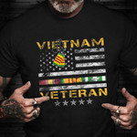 Vietnam Veteran T-Shirt Patriotic Veterans Day Vietnam War Vet Shirt 2021 Gift Ideas