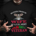 Army Afghanistan Veteran Wife Shirt Veterans Day Proud Wife Of Army Afghanistan War Vet