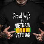 Vietnam Veteran Wife T-Shirt Proud Wife Of Vietnam Veteran Shirt Apparel Gift
