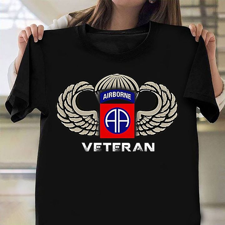 82Nd Airborne Veteran Shirt USA Soldier Vintage American Shirt Gifts For Army Veterans