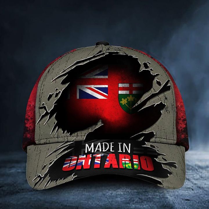 Made In Ontario Hat Patriotic Canadian Flag Cap Unique Gifts For Brother