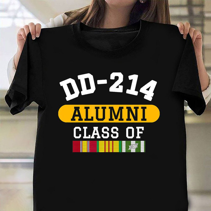 DD-214 Alumni Class Of Shirt Proud Served Military Vietnam Veteran T-Shirt Veteran Gifts 2021