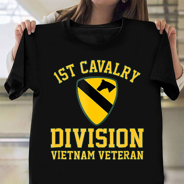 1st Cavalry Division Vietnam Veteran Shirt Proud Served Military Vietnam Veteran Gift