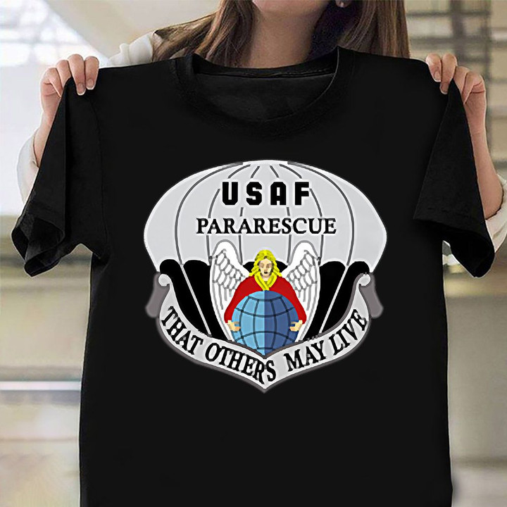 USAF Air Force Pararescue PJ Military Veteran Morale Shirt USAF Veteran Day Gift