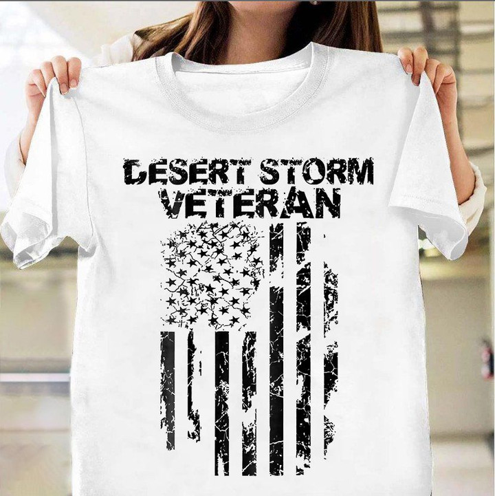Desert Storm Veterans Shirt Old Retro Patriotic Honor Gulf War Veteran T-Shirt Gift
