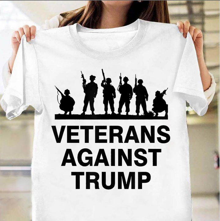 Veterans Against Trump T-Shirt Veterans Against Donald Trump Shirt Mens