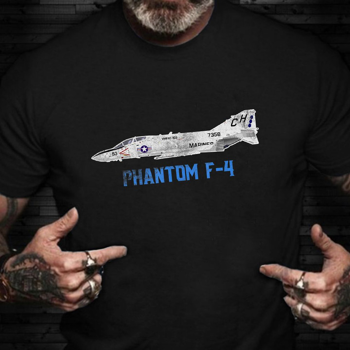 Phantom F4 Shirt Veteran Pilot Vintage T-Shirt Patriotic Gifts For Veterans