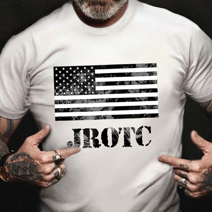 JROTC US Flag Shirt Proud Reserve Officers Training Corps T-Shirt Military Gift For Men