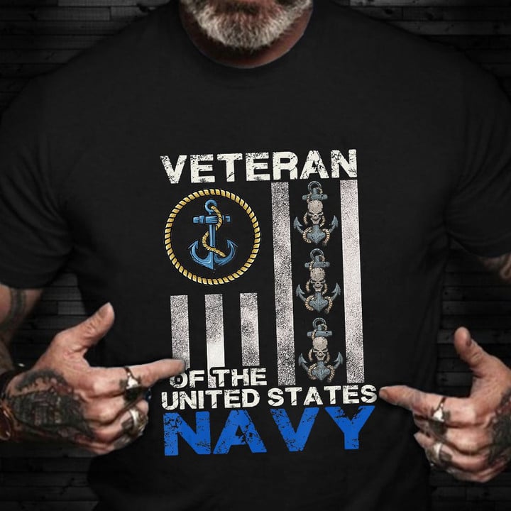 Navy Veteran Shirt Patriotic The United States Navy Veteran Apparel