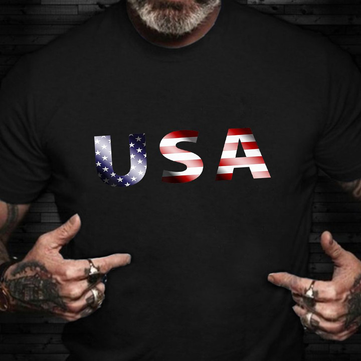 USA Shirt Proud To Be American T-Shirt Patriotic Good Veterans Day Gift Ideas