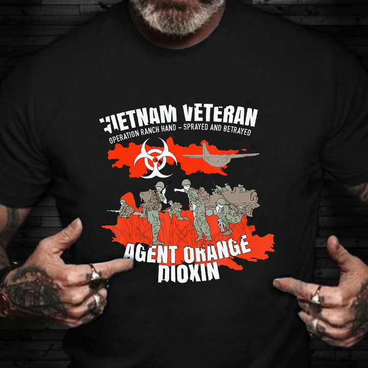 Vietnam Veteran Agent Orange Dioxin T-Shirt Vietnam Vet Shirt Veterans Day 2021 Gift Ideas