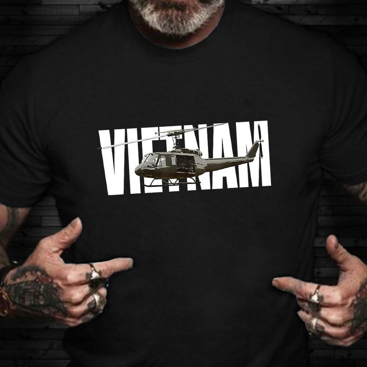 Vietnam Veteran T-Shirt Helicopter Patriotic Vietnam War Vet Shirt Gift For Veterans 2021