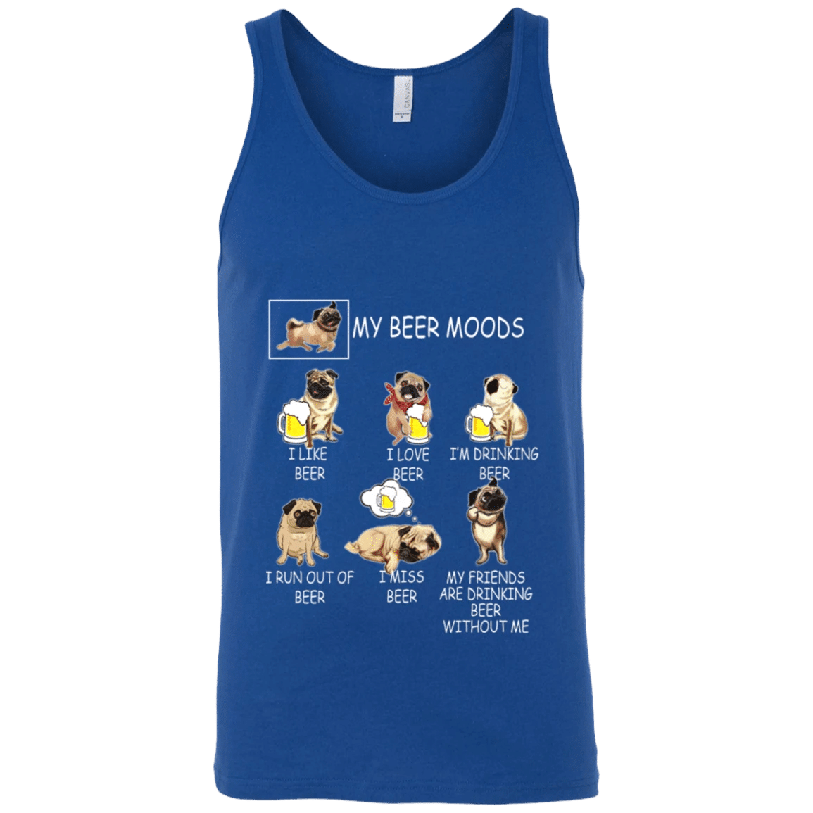 Pug My Beer Moods T-shirt Gift For Beer Lovers Shirt For Men