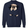 Lovely 3D Pug Printing inside Men and Women Sweater Winter Fashion Sweatshirt
